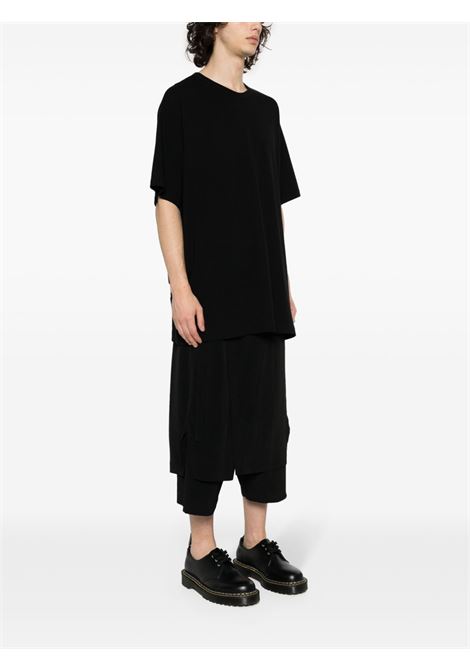 Black round-neck T-shirt  Yohji Yamamoto - men Yohji Yamamoto | HPT020704